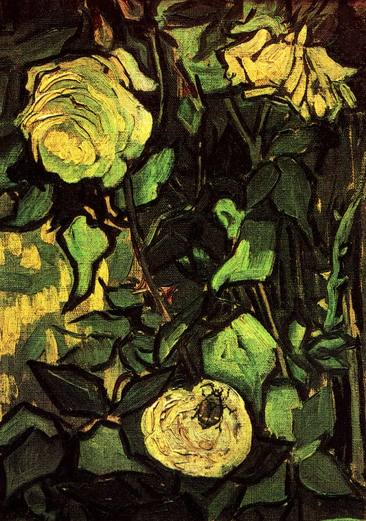 Vincent van Gogh Funko: When Pop Culture Meets Post-Impressionist Genius - Roses and Beetle by Vincent van Gogh