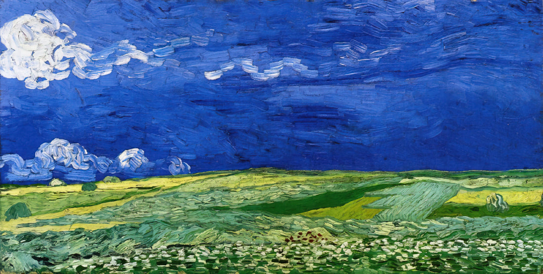 Vincent van Gogh Oil Reproductions: Capturing the Master's Brushwork in Museum-Quality Prints - Wheatfields under Thunderclouds by Vincent van Gogh