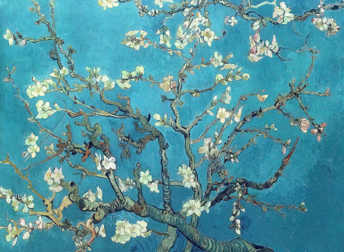 Vincent van Gogh's The Langlois Bridge at Arles: A Masterpiece of Light and Memory - Branches with Almond Blossom by Vincent van Gogh