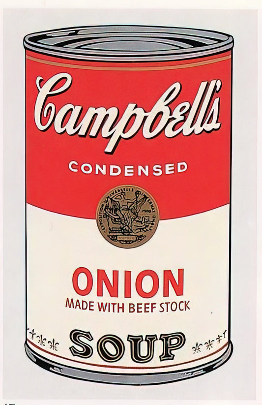 Vintage Andy Warhol Posters: Collecting Pop Art Icons for Modern Spaces - Campbell's Soup Can  onion  by Andy Warhol