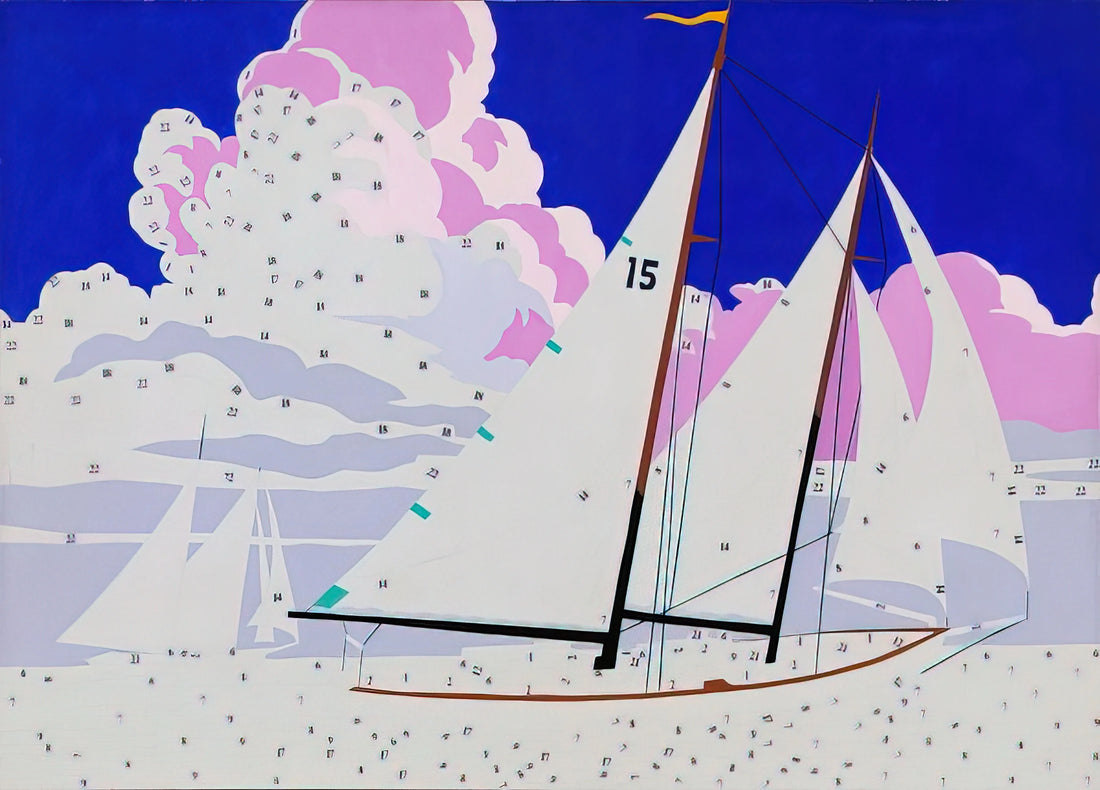 Warhol Camouflage Print: Decoding the Pop Art Master's Military Motif - Do It Yourself  Sailboats  by Andy Warhol