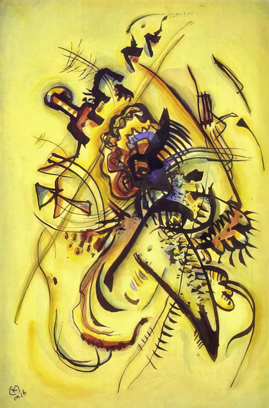 Wassily Kandinsky Abstract Artwork: The Spiritual Revolution in Modern Art - TO THE UNKNOWN VOICE 1916 by Wassily Kandinsky