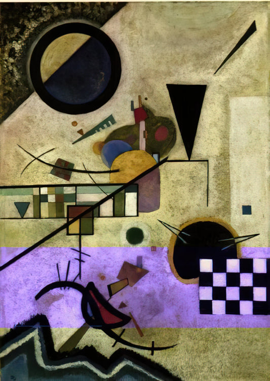 Wassily Kandinsky Art Work: The Revolutionary Journey from Figuration to Pure Abstraction - CONTRASTING SOUNDS 1924 by Wassily Kandinsky