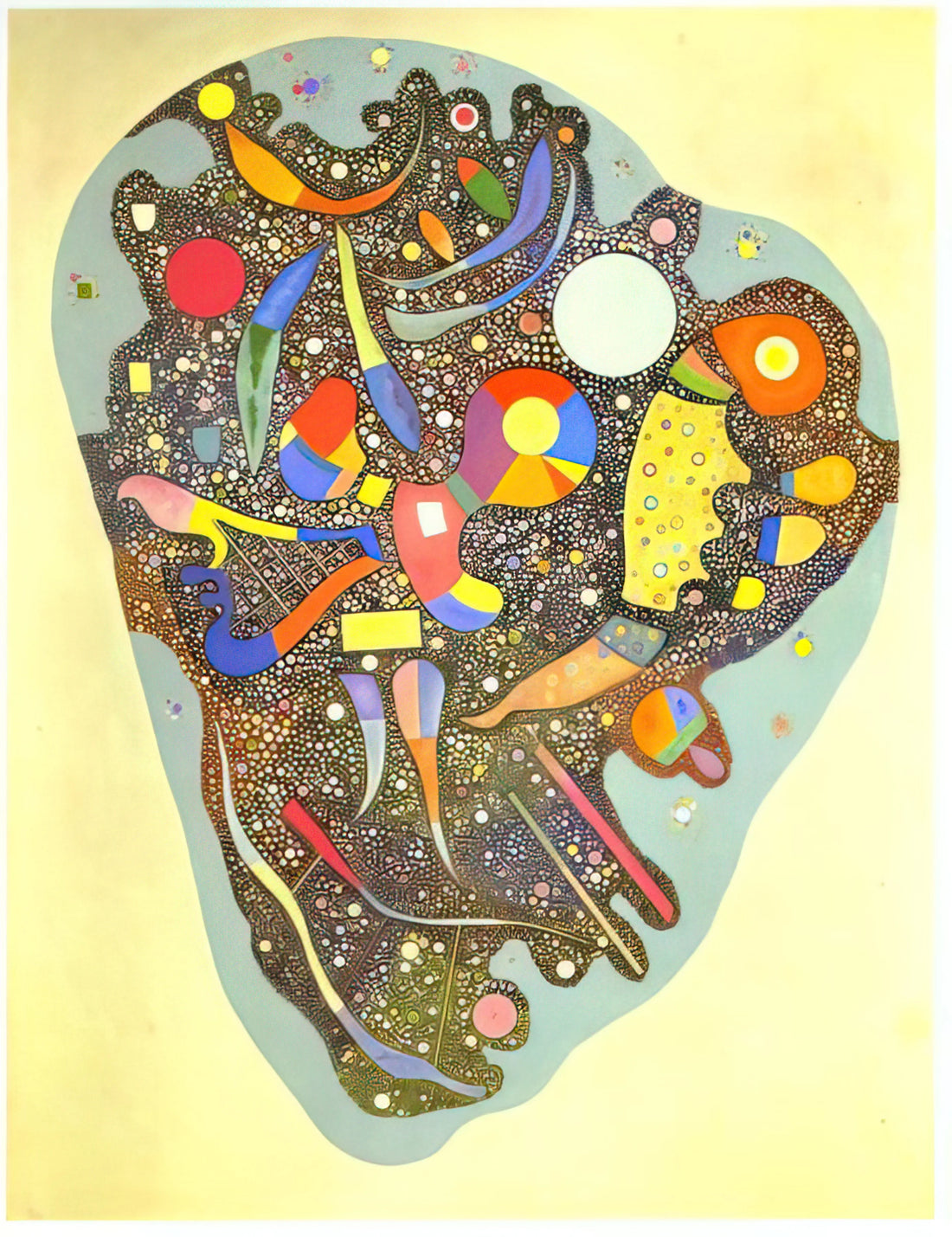 Wassily Kandinsky Artwork: A Journey Through Abstract Expression and Spiritual Vision - COLOURFUL ENSEMBLE 1938 by Wassily Kandinsky