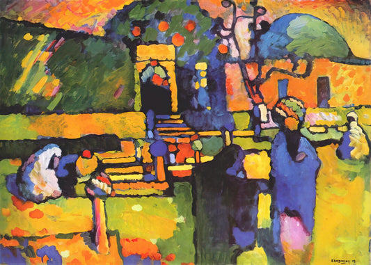 Wassily Kandinsky Early Paintings: The Formative Years of an Abstract Pioneer - ARABS I CEMETERY 1909 by Wassily Kandinsky