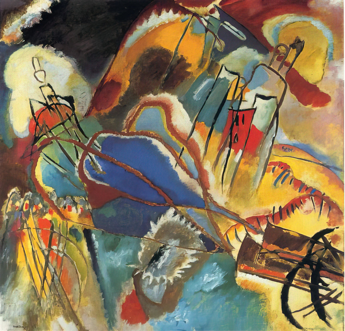 Wassily Kandinsky Portraits: The Abstract Pioneer's Figurative Journey - IMPROVISATION 30 CANNONS 1913 by Wassily Kandinsky