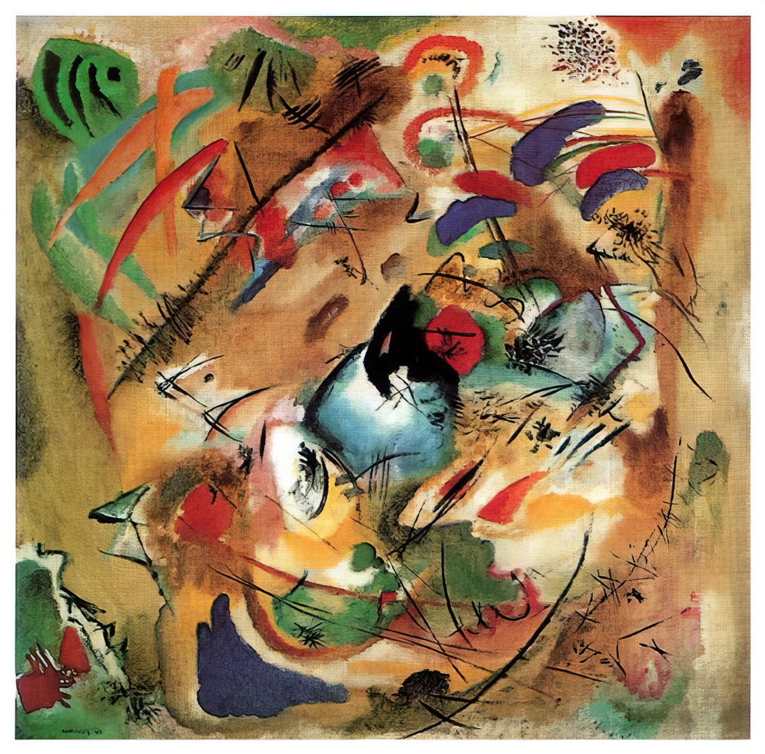 Wassily Kandinsky Posters: A Journey into Abstract Expressionism - IMPROVISATION DREAMY 1913 by Wassily Kandinsky