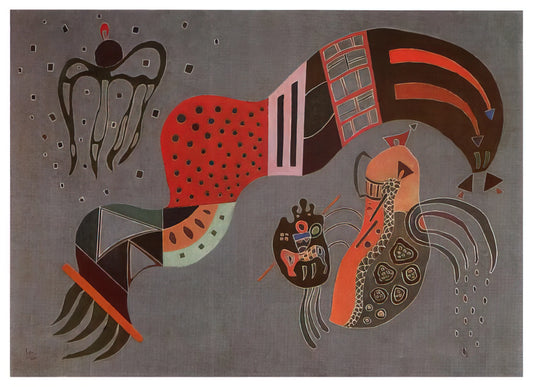 Wassily Kandinsky Sculpture: The Abstract Pioneer's Lesser-Known Three-Dimensional Work - TEMPERED ELAN 1944 by Wassily Kandinsky