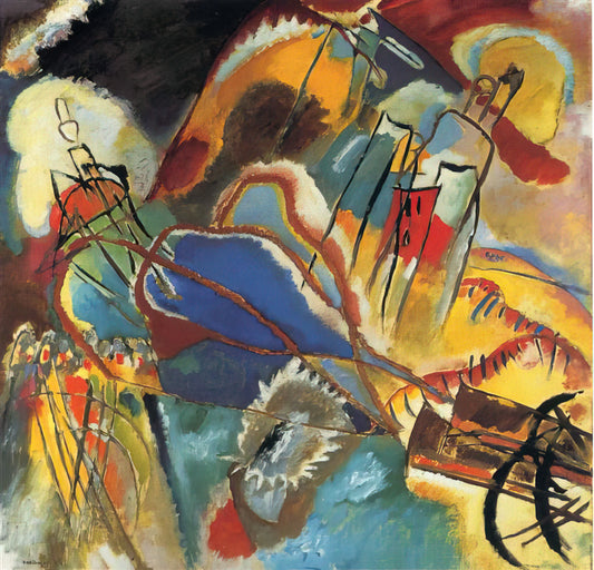 Wassily Kandinsky: The Visionary Pioneer of Abstract Art and His Enduring Legacy - IMPROVISATION 30 CANNONS 1913 by Wassily Kandinsky