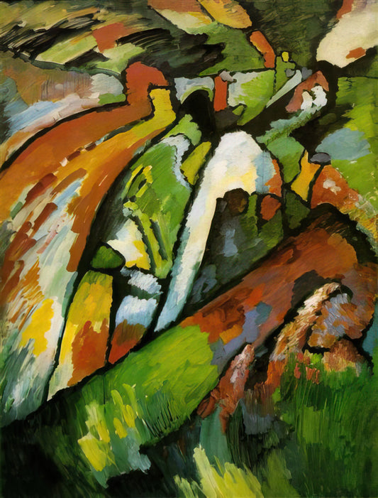 Wassily Kandinsky's Dominant Curve: The Spiritual Geometry of Abstract Art - IMPROVISATION 7 1910 by Wassily Kandinsky