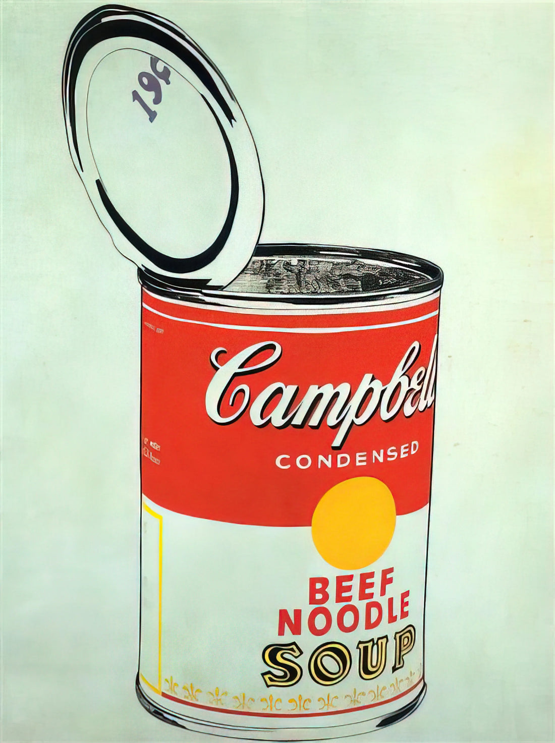 Wayne Gretzky Andy Warhol Print: A Pop Art Icon of Hockey Greatness - Big Campbell's Soup Can 19c  Beef Noodle  by Andy Warhol