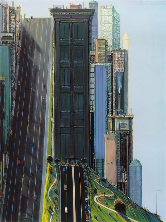 Wayne Thiebaud Cakes Print: The Art of Everyday Indulgence - Hill Street Day City - 1981 by Wayne Thiebaud