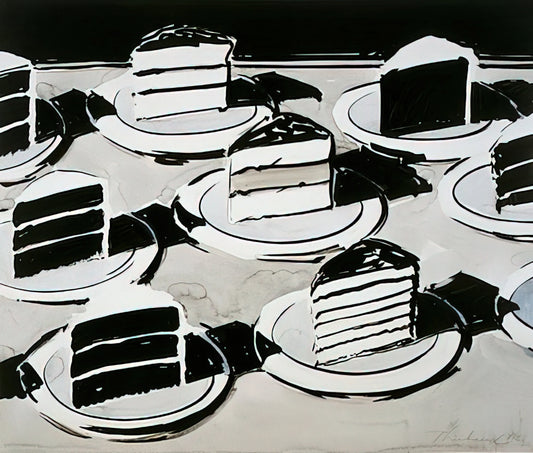 Wayne Thiebaud Figure Drawings: Beyond the Dessert Counter to Human Form - Cake Slices - 1963 by Wayne Thiebaud