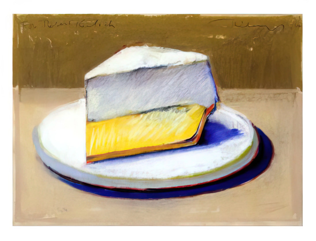 Wayne Thiebaud Paintings Cakes: A Sweet Study in American Pop Art - Lemon Meringue Pie - 1964 by Wayne Thiebaud