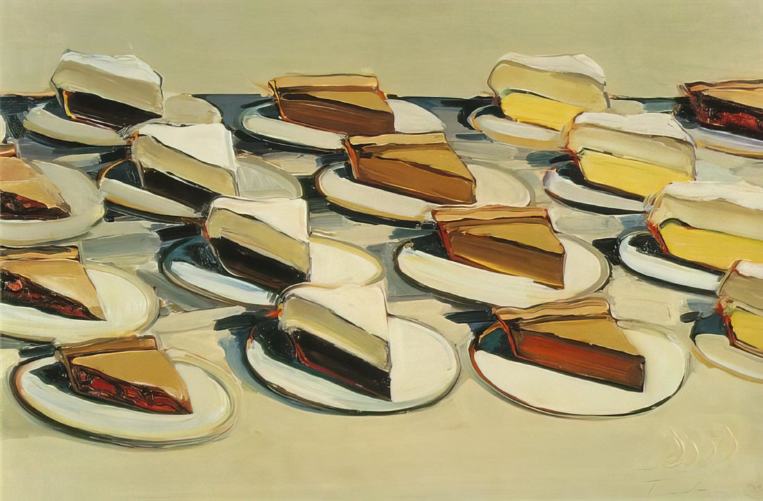 Wayne Thiebaud Studio: Inside the Artist's Creative Process and Iconic Works - Pies, Pies, Pies - 1961 by Wayne Thiebaud
