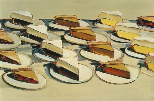 Wayne Thiebaud: The Davis Artist Who Redefined American Still Life - Pies, Pies, Pies - 1961 by Wayne Thiebaud