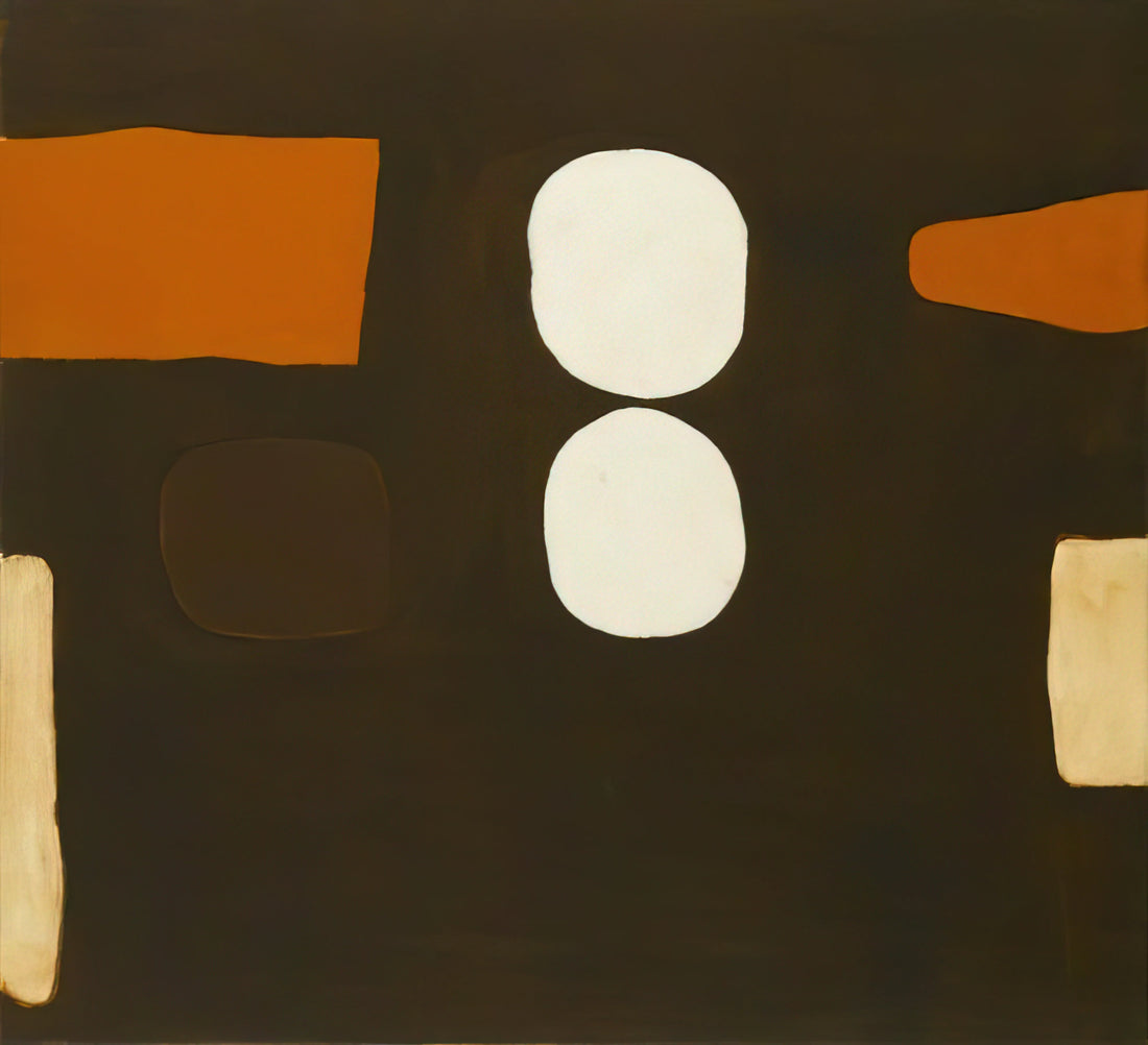 William Scott Lithograph: A Collector's Guide to the British Modernist's Print Legacy - Dark Brown, Orange and White - 1963 by William Scott