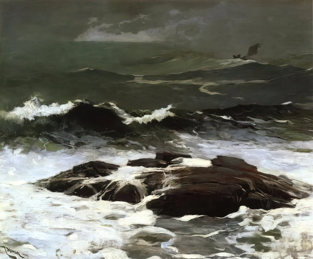 Winslow Homer Art Prints: Capturing the American Spirit in Museum-Quality Reproductions - SUMMER SQUALL 1904 by Winslow Homer