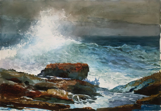 Winslow Homer Harper's Weekly Prints: The Birth of an American Master - INCOMING TIDE SCARBORO MAINE by Winslow Homer