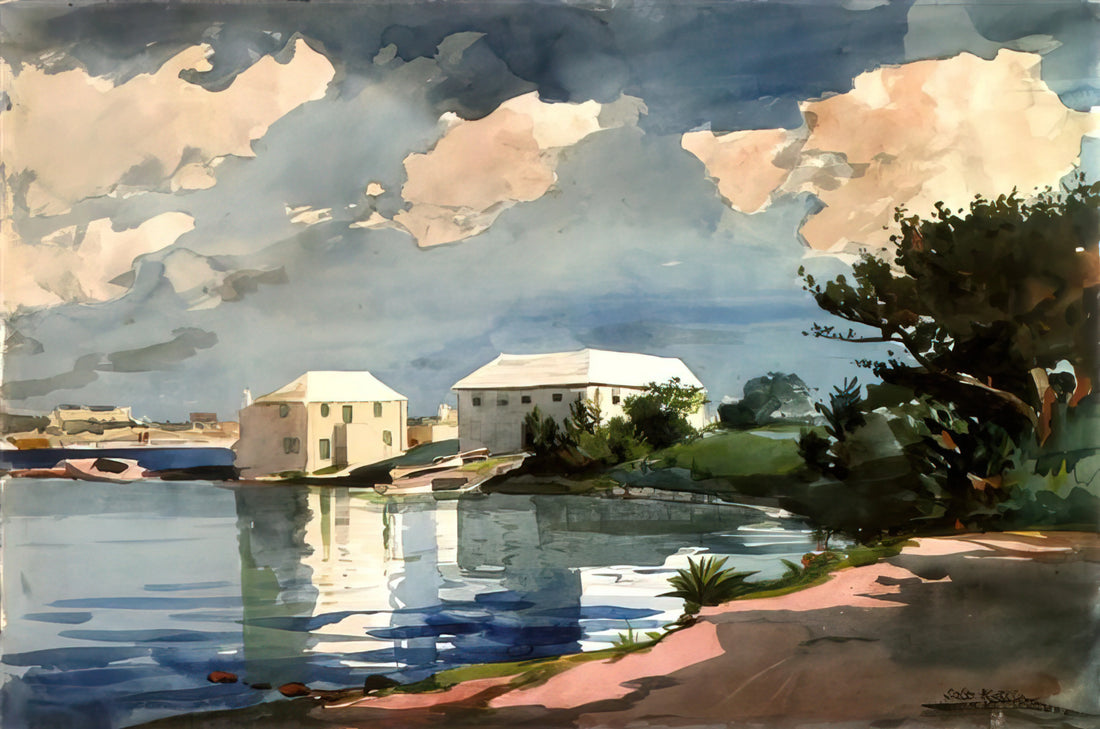 Winslow Homer and Albert Kelsey: A Study in Artistic Influence and American Realism - SALT KETTLE BERMUDA by Winslow Homer
