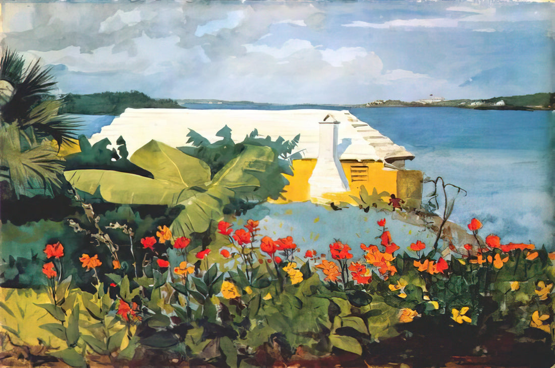 Winslow Homer at The Met Museum: A Journey Through American Masterpieces - FLOWER GARDEN AND BUNGALOW BERMUDA by Winslow Homer