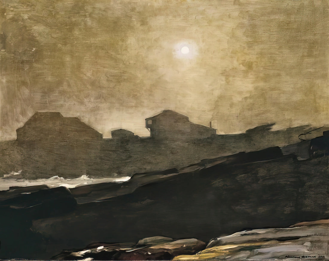 Winslow Homer: The Clark Collection and the Enduring Power of American Realism - THE ARTISTS STUDIO IN AFTERNOON FOG 1894 by Winslow Homer