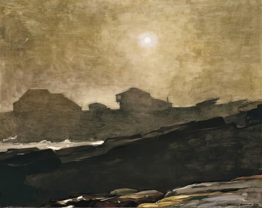 Winslow Homer: The Clark Collection and the Enduring Power of American Realism - THE ARTISTS STUDIO IN AFTERNOON FOG 1894 by Winslow Homer