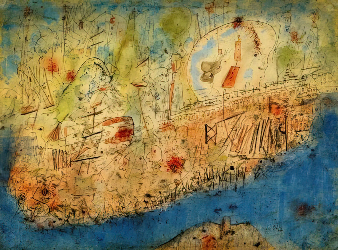 Wols Prints: Exploring the Ethereal World of Tachisme Through Museum-Quality Art - Camp des Milles - 1940 by Wols