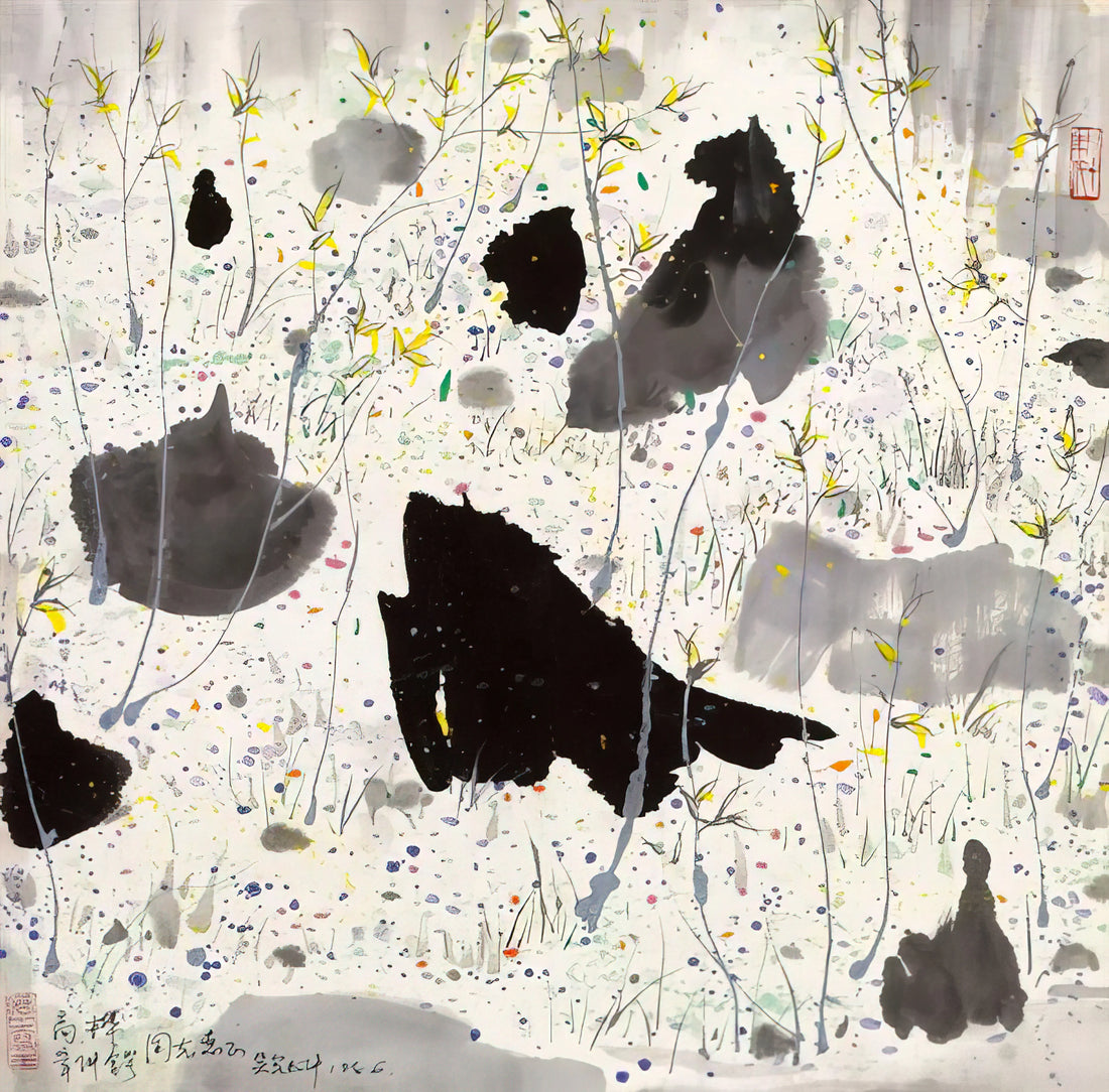 Wu Guanzhong Paintings Price: A Collector's Guide to Value, Market Trends, and Investment Insights - Blossom Out - 1986 by Wu Guanzhong