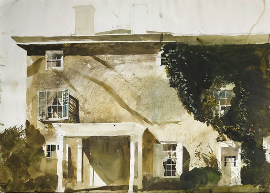 Wyeth Poster: A Guide to Collecting Andrew Wyeth's Iconic Art Prints - THE HATTON HOUSE 1967 by Andrew Wyeth