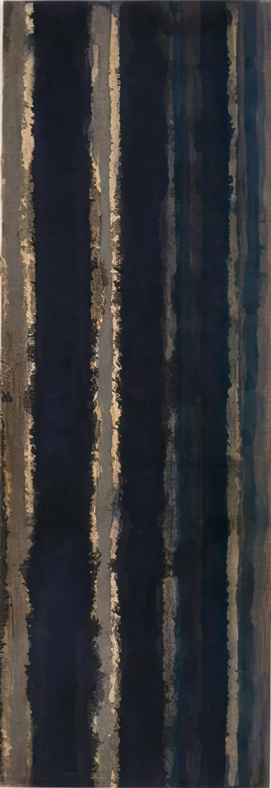 Yun Hyong-keun: The Korean Master of Monochrome Abstraction - Burnt Umber and Ultramarine - 1978 by Yun Hyong-keun