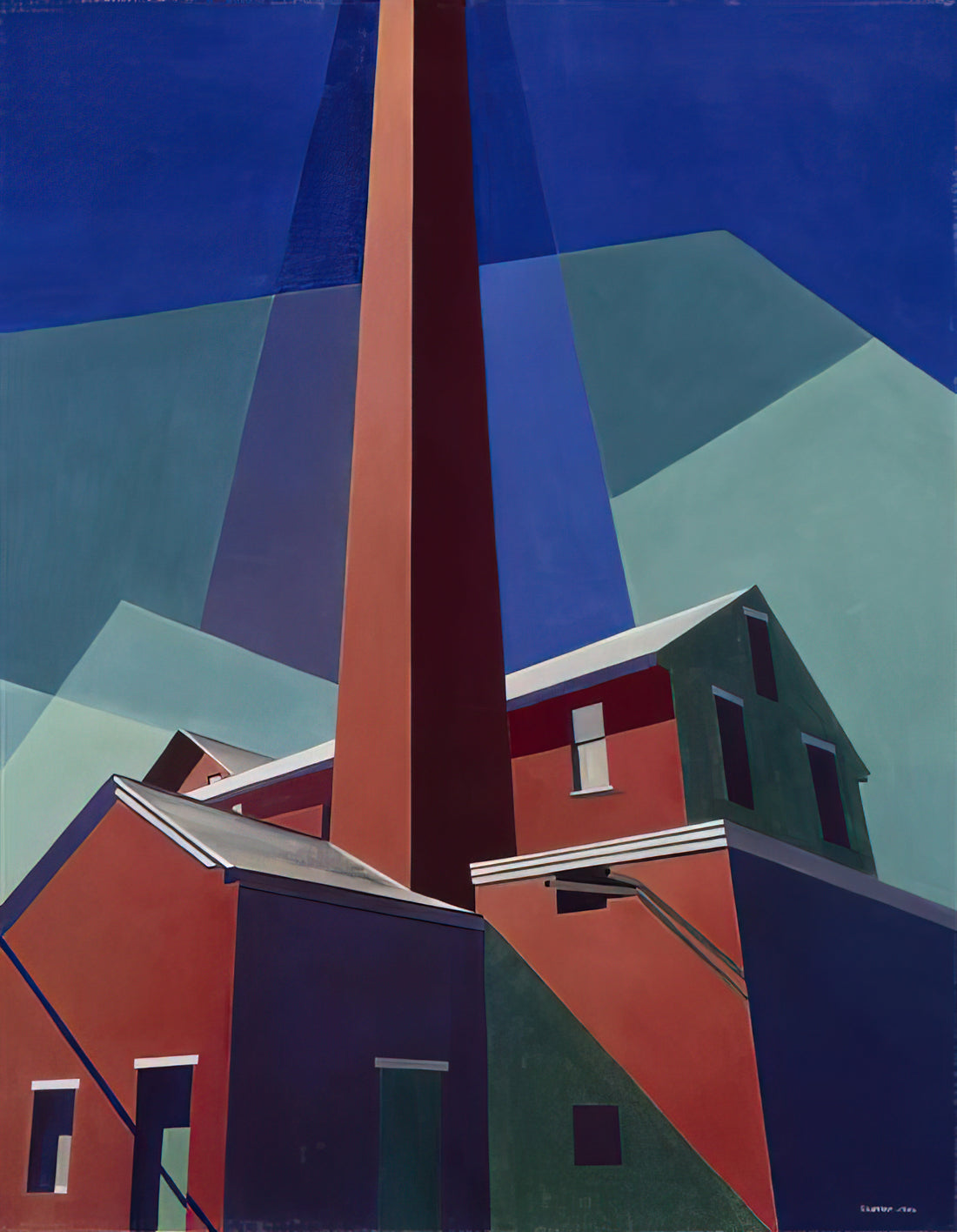 Charles Sheeler Drucke: Präzision und Schönheit der industriellen Moderne