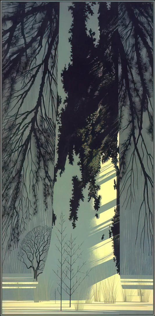 What Makes Eyvind Earle’s Snow So Iconic in Modern Art Prints?