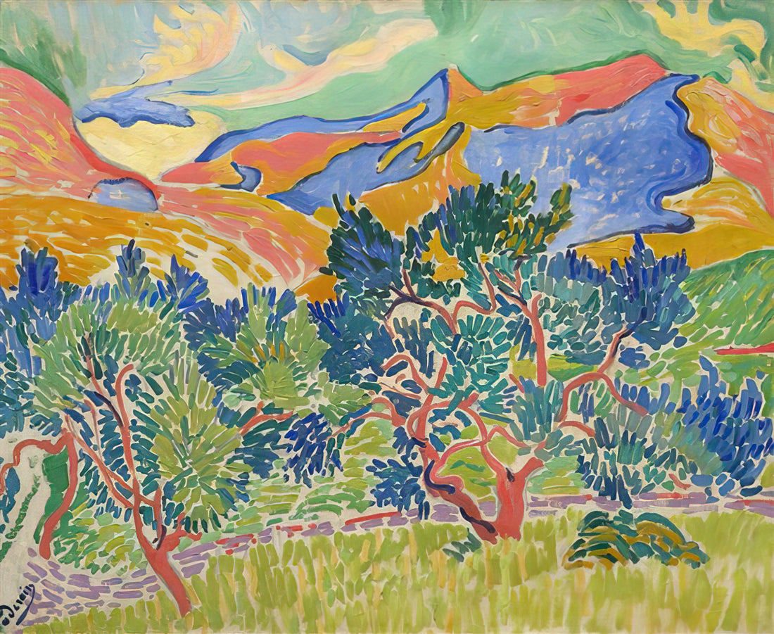 What Defines André Derain’s Mountains at Collioure? A Masterpiece of Fauvism Explored