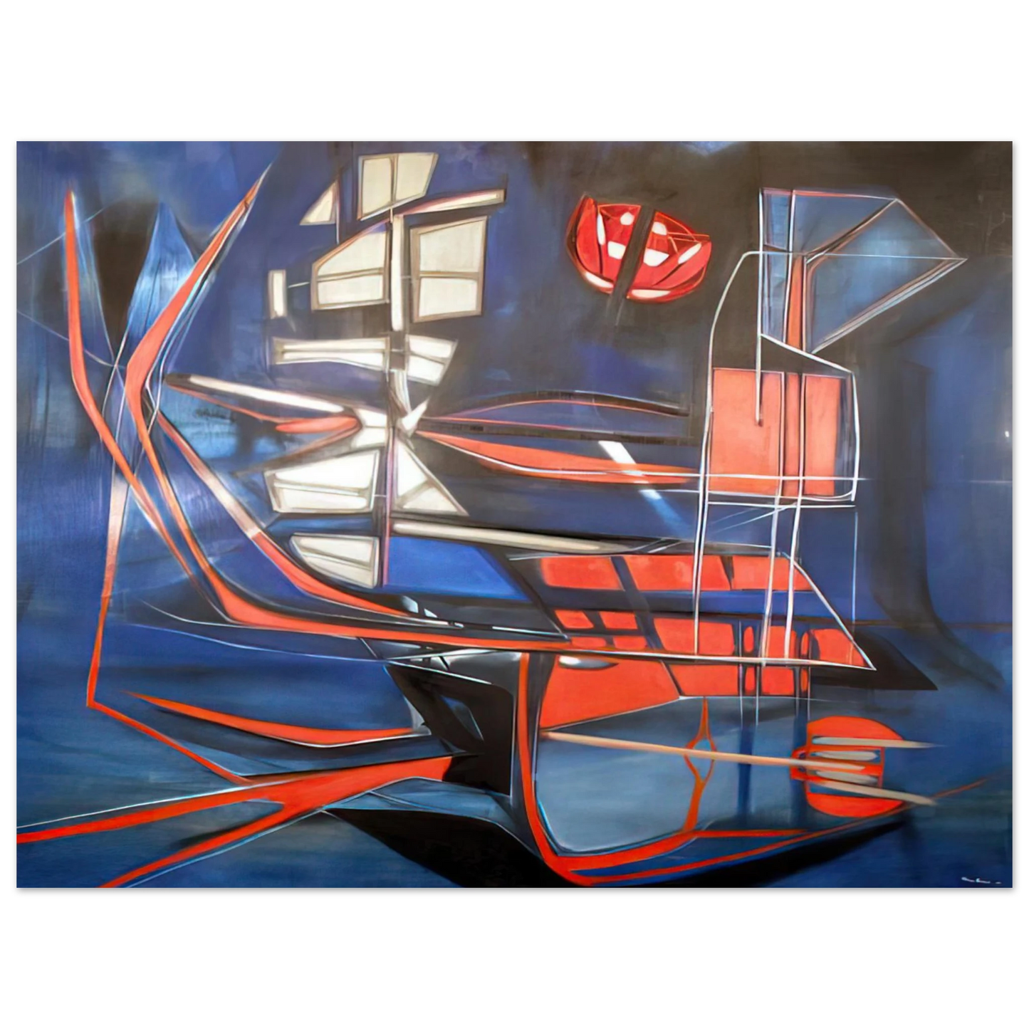 Jimmy Ernst - Science Fiction - 1948  75x100 cm / 30x40inches Fine Art Poster