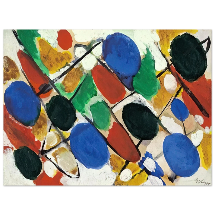 Ernst Wilhelm Nay - Scheiben - 1955  75x100 cm / 30x40inches Fine Art Poster