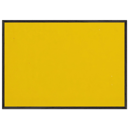 Yellow from the series Line Form Color - Ellsworth Kelly 70x100 cm / 28x40 inches Framed Art Print – Black Wooden Frame