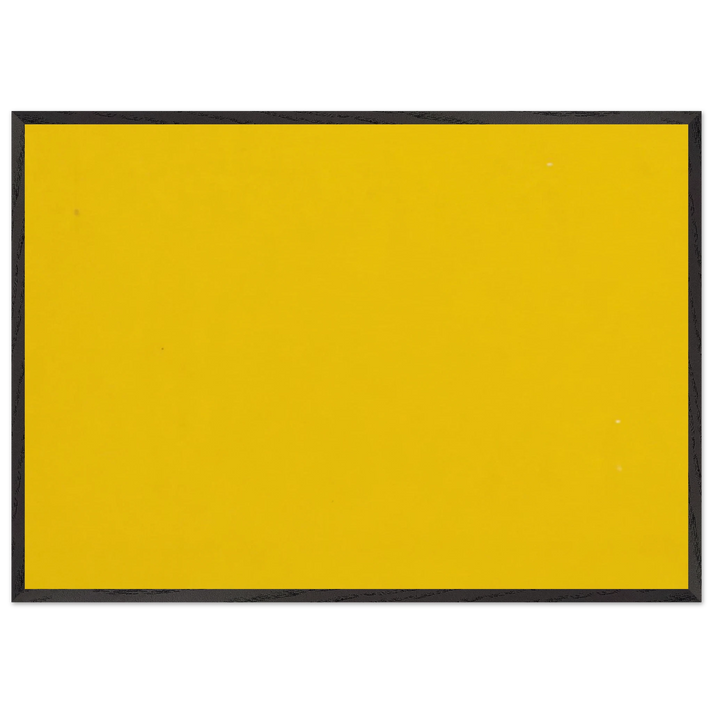 Yellow from the series Line Form Color - Ellsworth Kelly 70x100 cm / 28x40 inches Framed Art Print – Black Wooden Frame