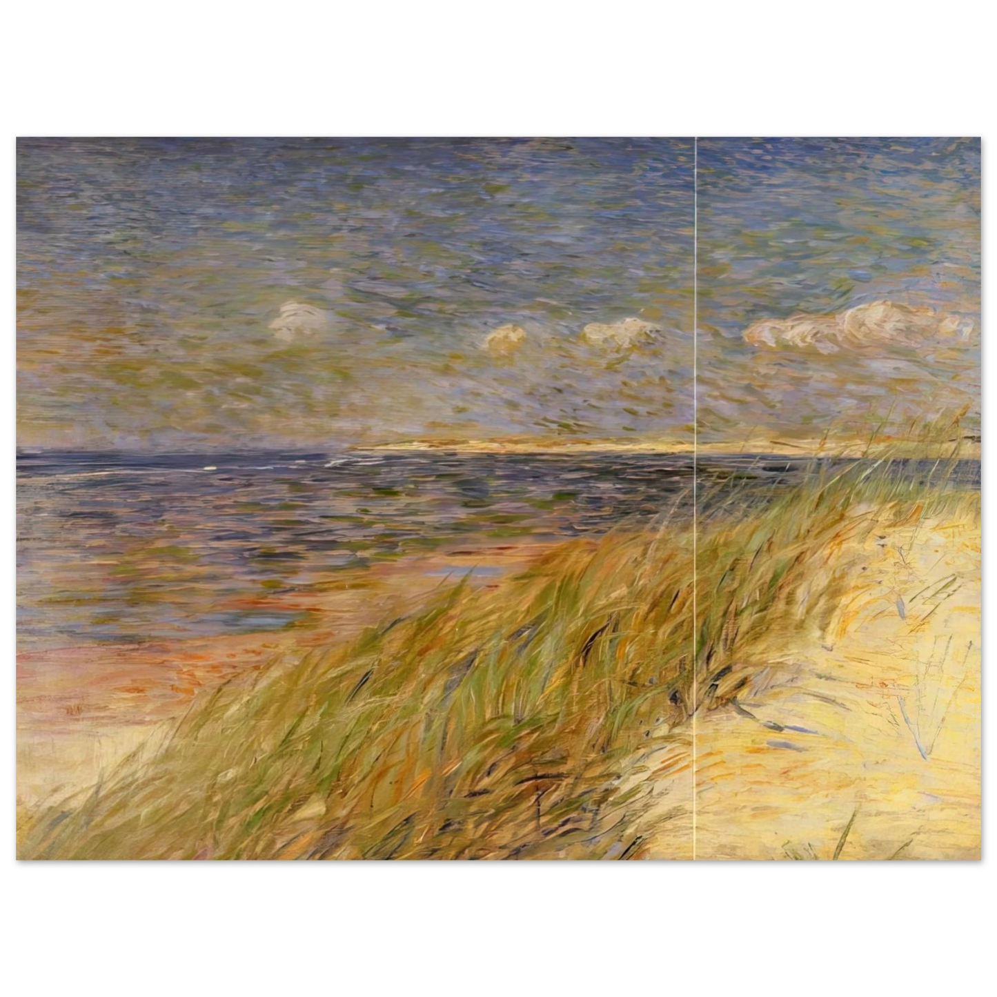 Theo van Rysselberghe - THE DUNES ZWIN KNOKKE 1887  75x100 cm / 30x40inches Fine Art Poster