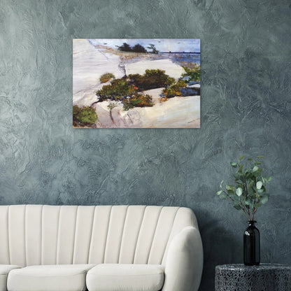 MAINE CLIFFS - Winslow Homer Brushed Aluminum Print - 70x100 cm / 28x40 inches | Winslow Homer Aluminum Print | Winslow Homer Prints