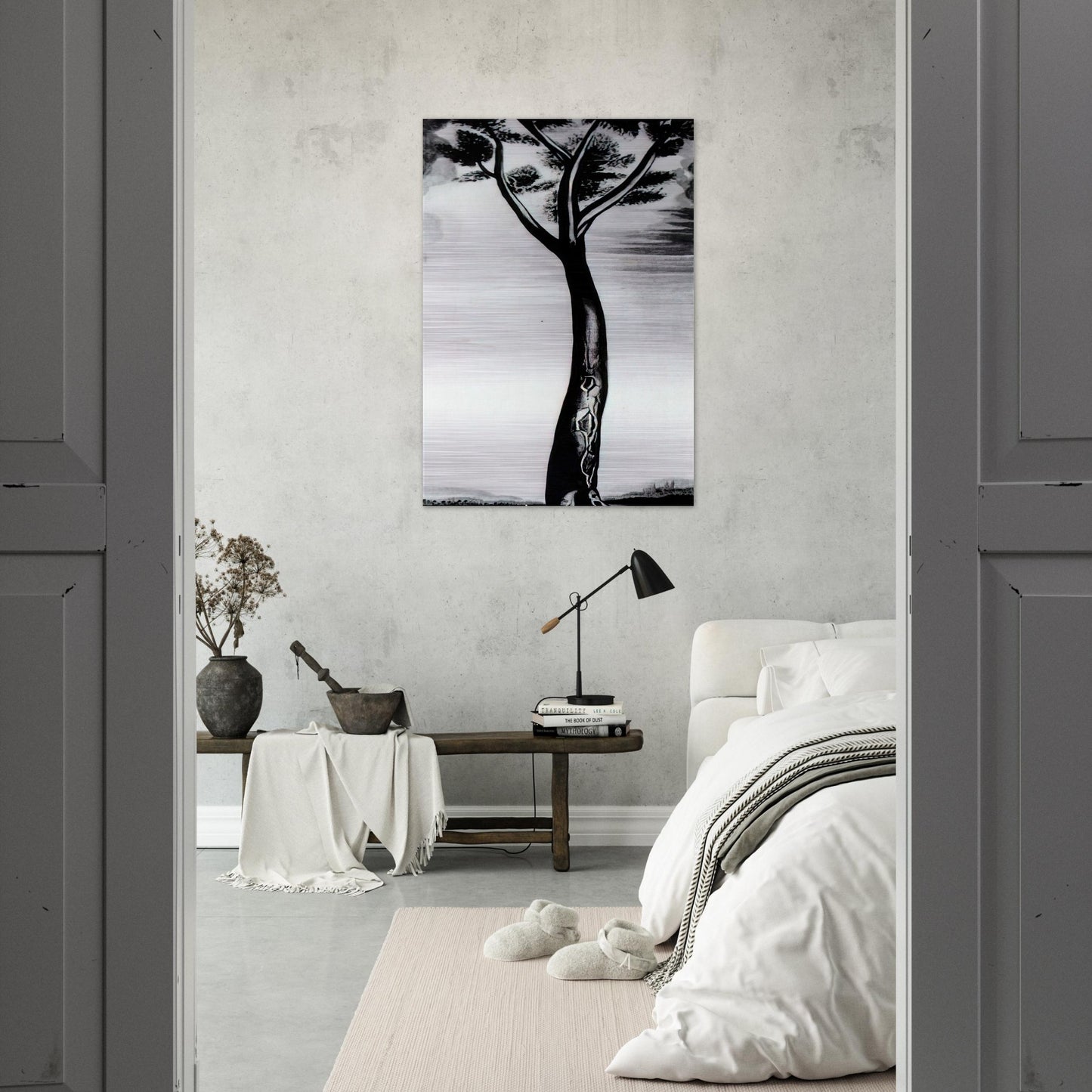 THE TREE - Salvador Dali Brushed Aluminum Print - 70x100 cm / 28x40 inches | Salvador Dali Aluminum Print | Salvador Dali Prints