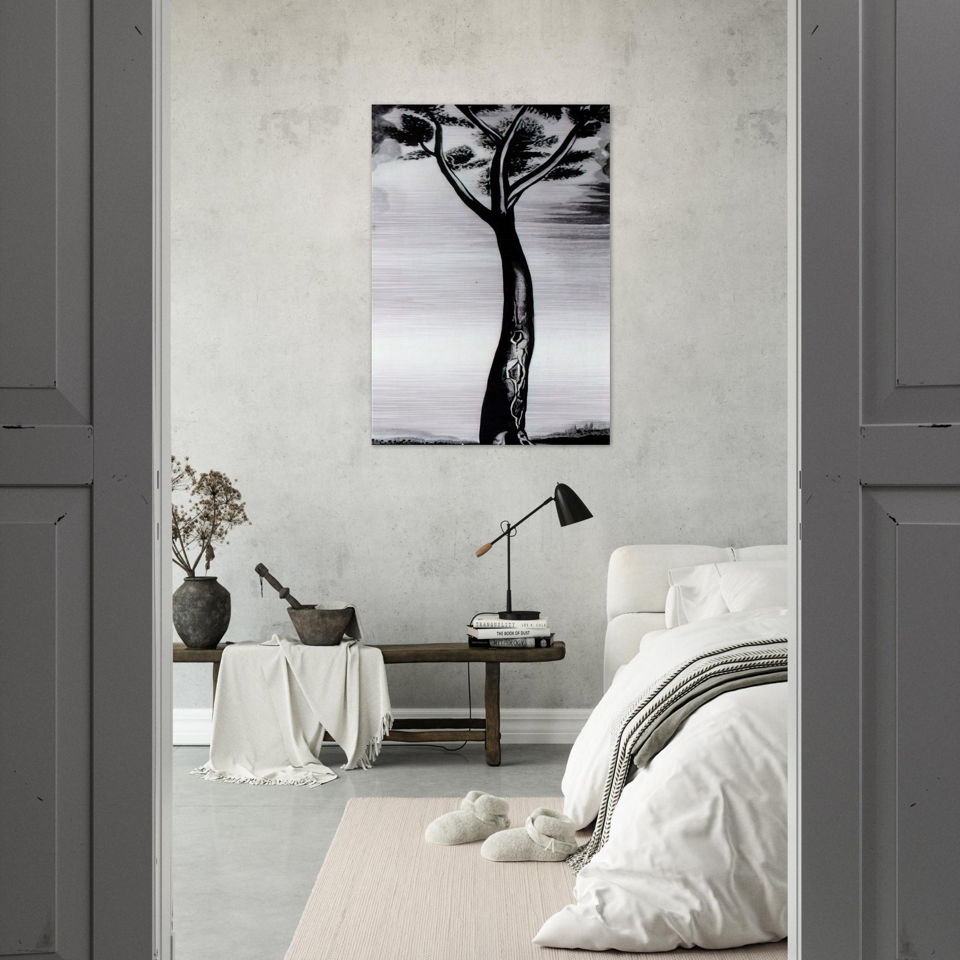 THE TREE - Salvador Dali Brushed Aluminum Print - 70x100 cm / 28x40 inches | Salvador Dali Aluminum Print | Salvador Dali Prints