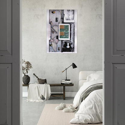 VENTRILOQUIST ULAE 235 - Jasper Johns Brushed Aluminum Print - 70x100 cm / 28x40 inches | Jasper Johns Aluminum Print | Jasper Johns Prints