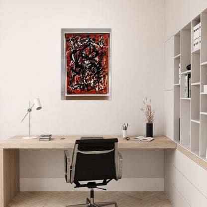 FREE FORM 1946 - Jackson Pollock Brushed Aluminum Print - 70x100 cm / 28x40 inches | Jackson Pollock Aluminum Print | Jackson Pollock Prints