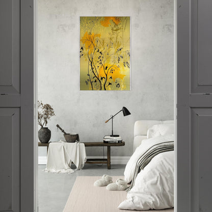 Wild Flowers - Eyvind Earle Brushed Aluminum Print - 70x100 cm / 28x40 inches | Eyvind Earle Aluminum Print | Eyvind Earle Prints