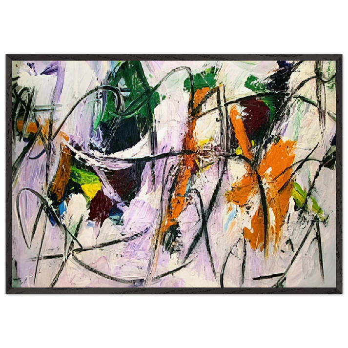 Erg Series - 1977 - Alexander Liberman 70x100 cm / 28x40 inches Framed Art Print – Black Wooden Frame