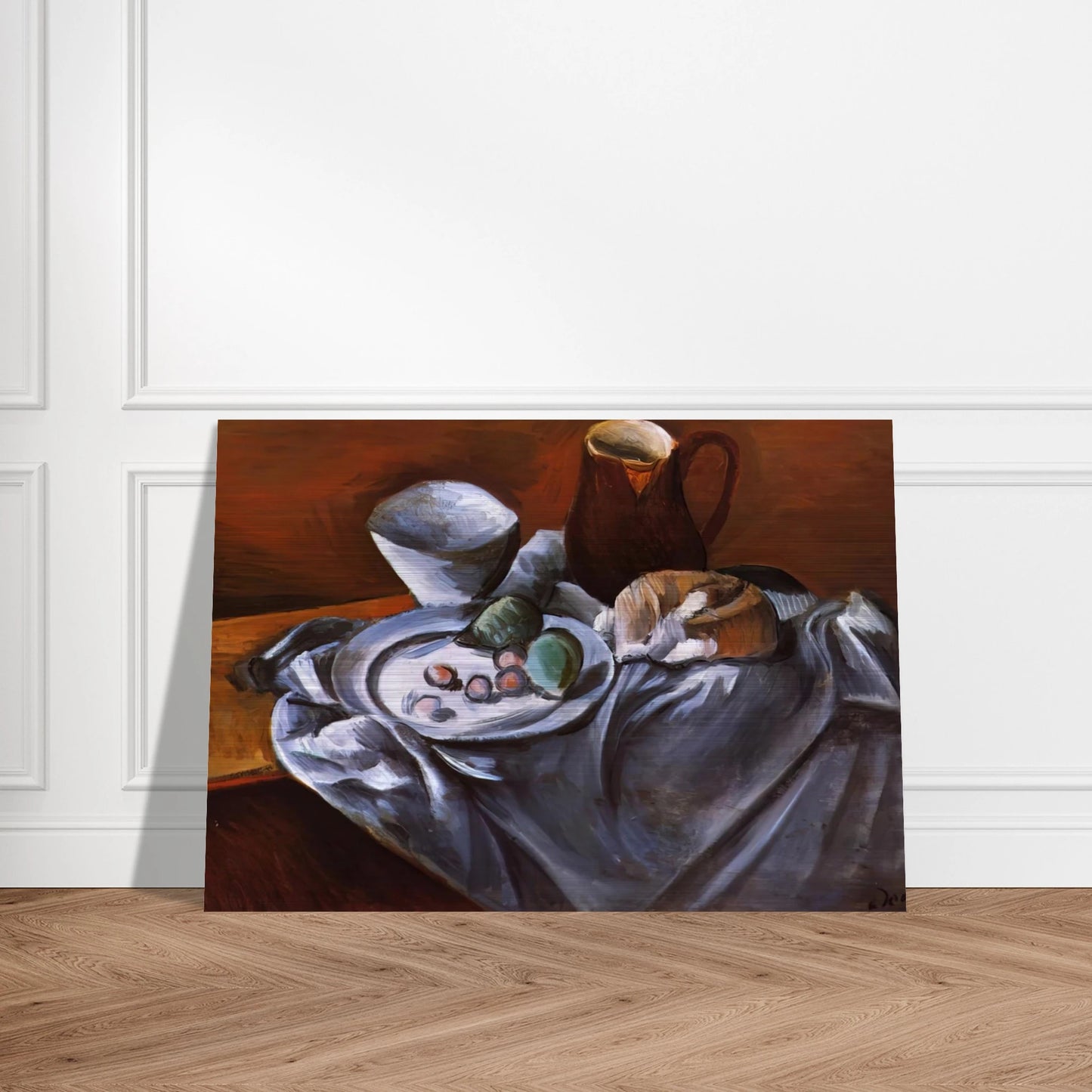 STILL LIFE WITH PEARS AND INDIAN BOWL - Andre Derain Brushed Aluminum Print - 70x100 cm / 28x40 inches | Andre Derain Aluminum Print | Andre Derain Prints