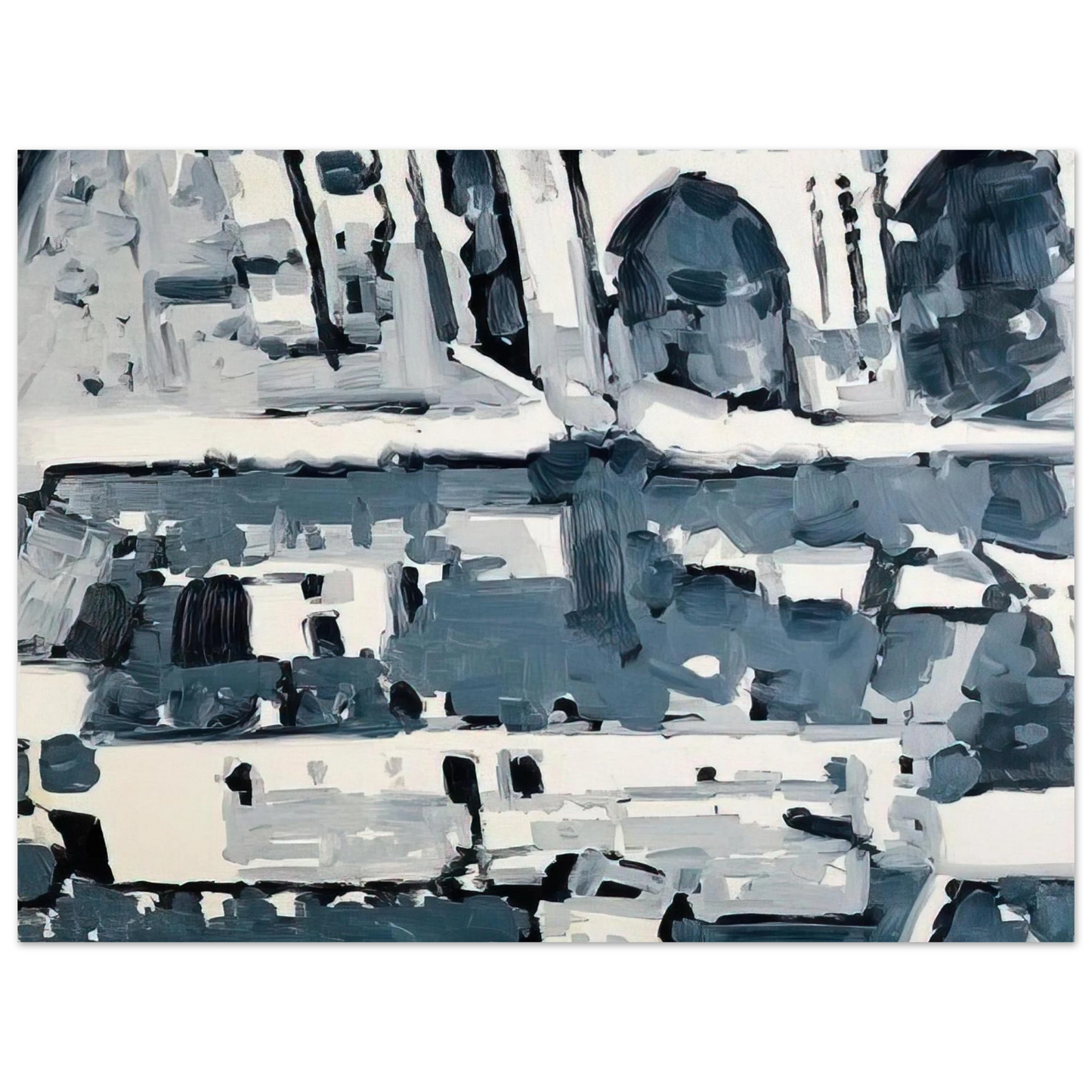 Gerhard Richter - TOWNSCAPE M4 1968  75x100 cm / 30x40inches Fine Art Poster