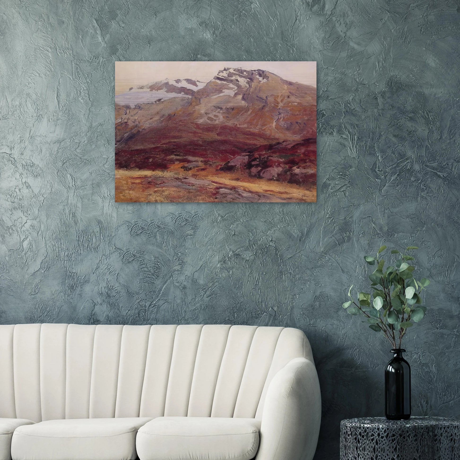 Coming Down from Mont Blanc - John Singer Sargent Brushed Aluminum Print - 70x100 cm / 28x40 inches | John Singer Sargent Aluminum Print | John Singer Sargent Prints