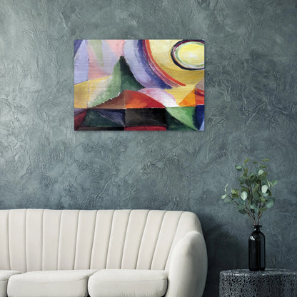 ELECTRIC PRISMS - Sonia Delaunay Brushed Aluminum Print - 70x100 cm / 28x40 inches | Sonia Delaunay Aluminum Print | Sonia Delaunay Prints